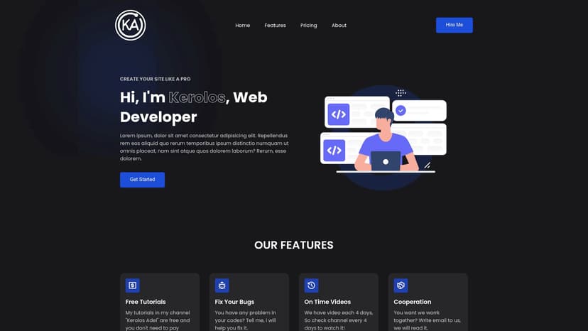 Complete Responsive Portfolio Design