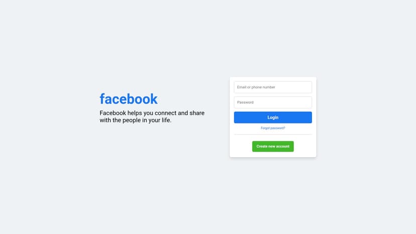 Facebook – UI Clone