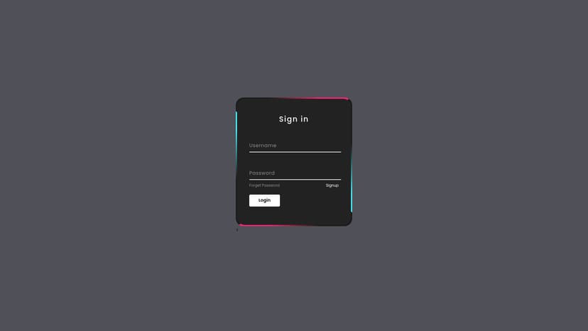 Linear – Modern Login Form